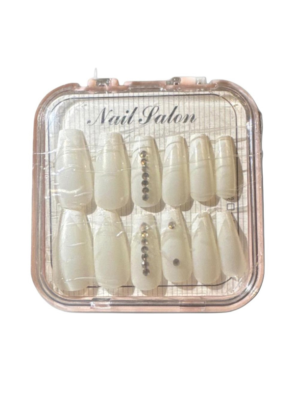 أظافر Nail palon 6 Pieces أبيض