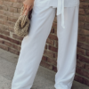 White linen Pants