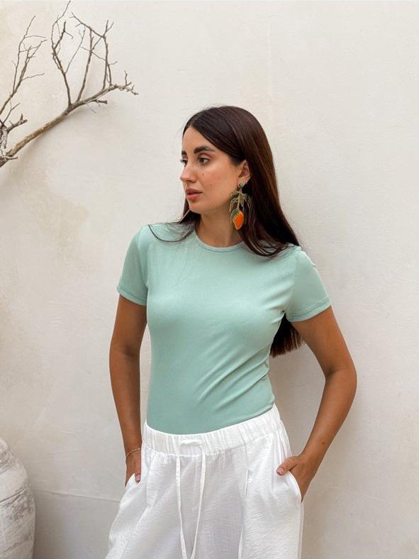 Basic mint green top - Image 2