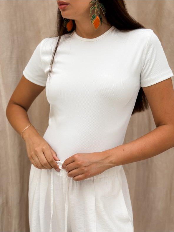 Basic white top - Image 2