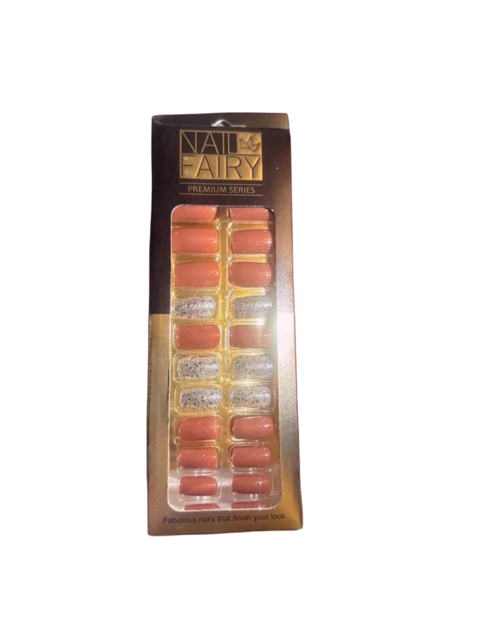 أظافر Nails شكلين مختلفين 24 قطعة Nail fairy 24 Piece - Image 3