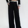 Black Trousers with Contrast waist