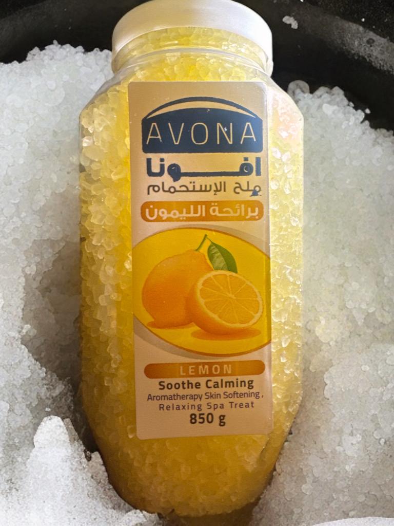 ملح استحمام avona برائحه الليمون